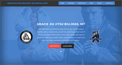 Desktop Screenshot of graciejiujitsubillings.com